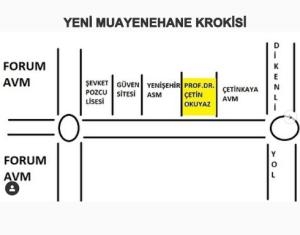 YENİ MUAYENEHANE ADRESİMİZ